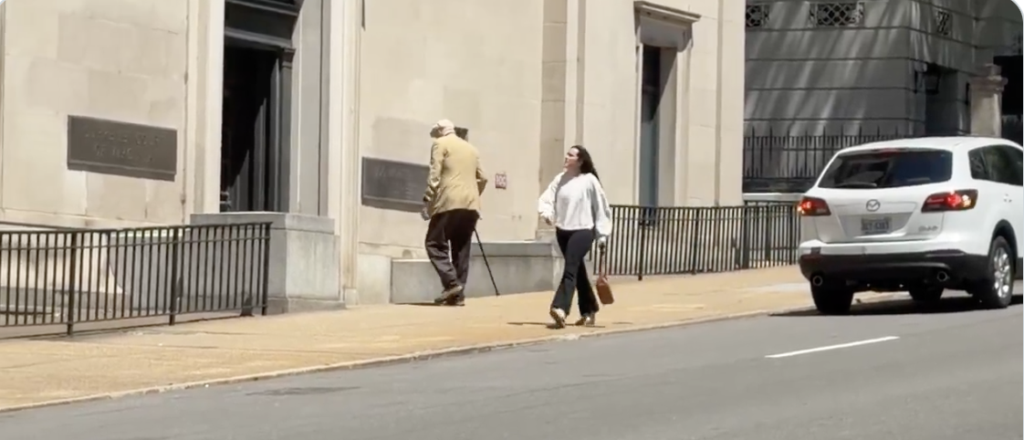 Lone Protester Bravely Defends Gerrymandering By Pacing Angrily In Front Of Virginia Supreme Court